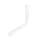 1Pc Reinforced Square Angle 80X80X15X2Mm Steel White Coating